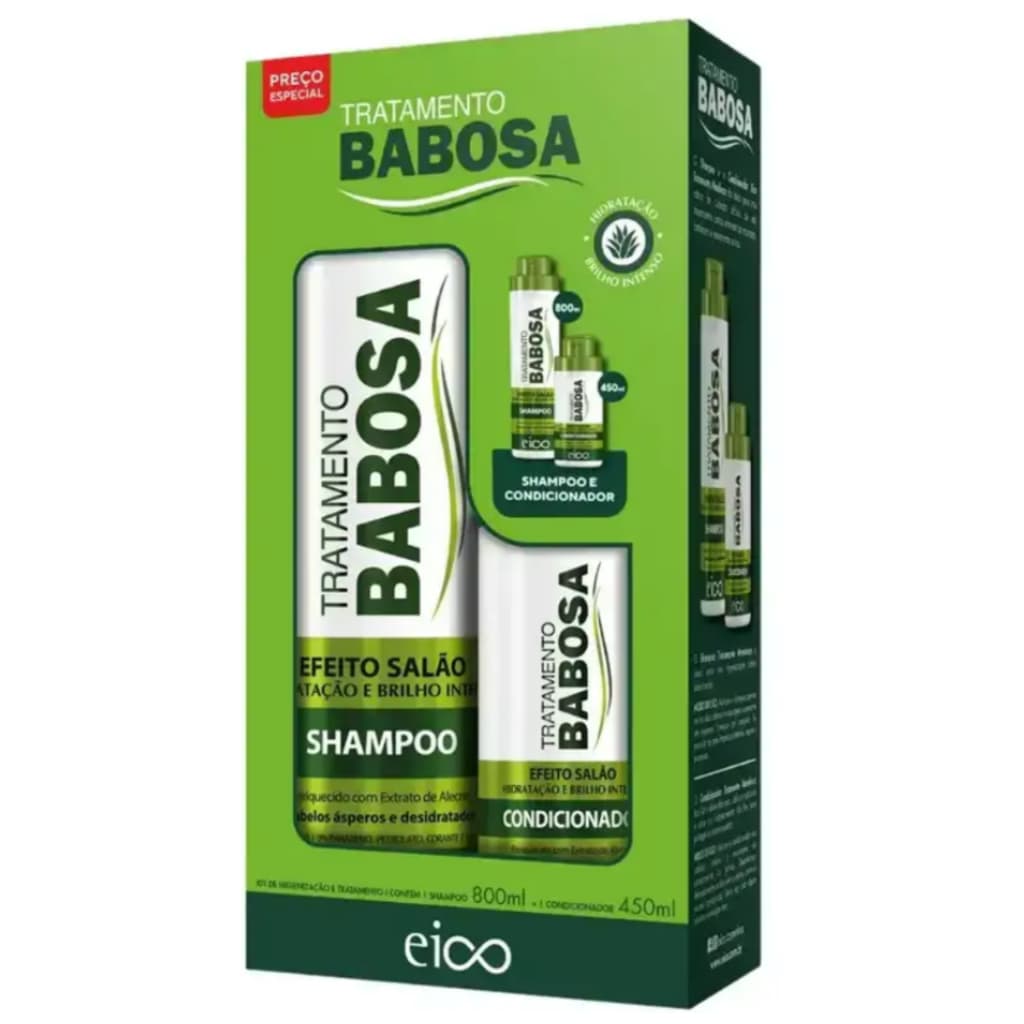 Kit Shampoo e Condicionador Eico Babosa