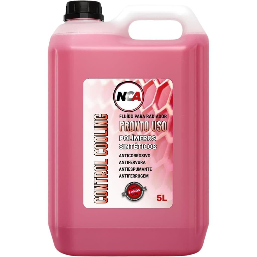 Fluído para Radiador Control Cooling NCA 5L Long Life Pronto para Uso