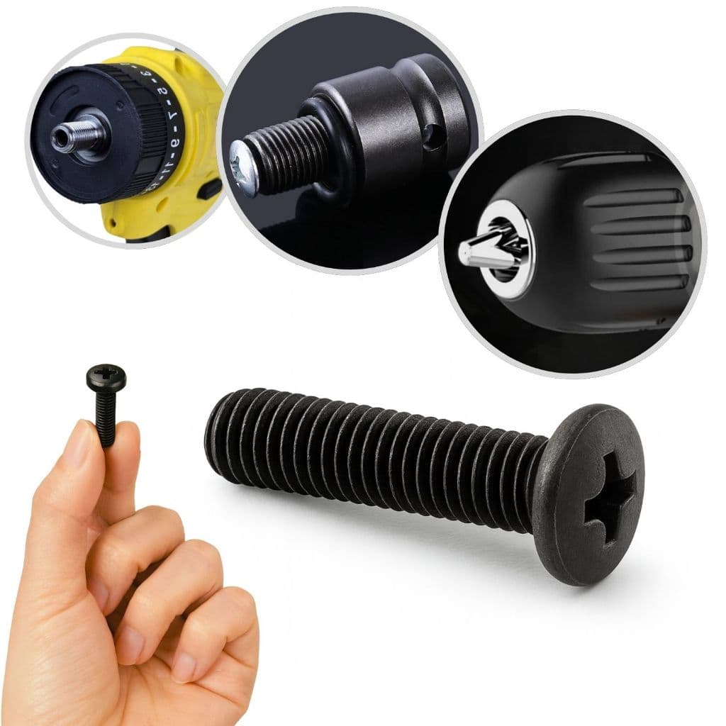 1 Parafuso Rosca Esquerda Fina Philips M5 Para Travar Mandril Universal Parafusadeira Furadeira Laptop Martelete Chave