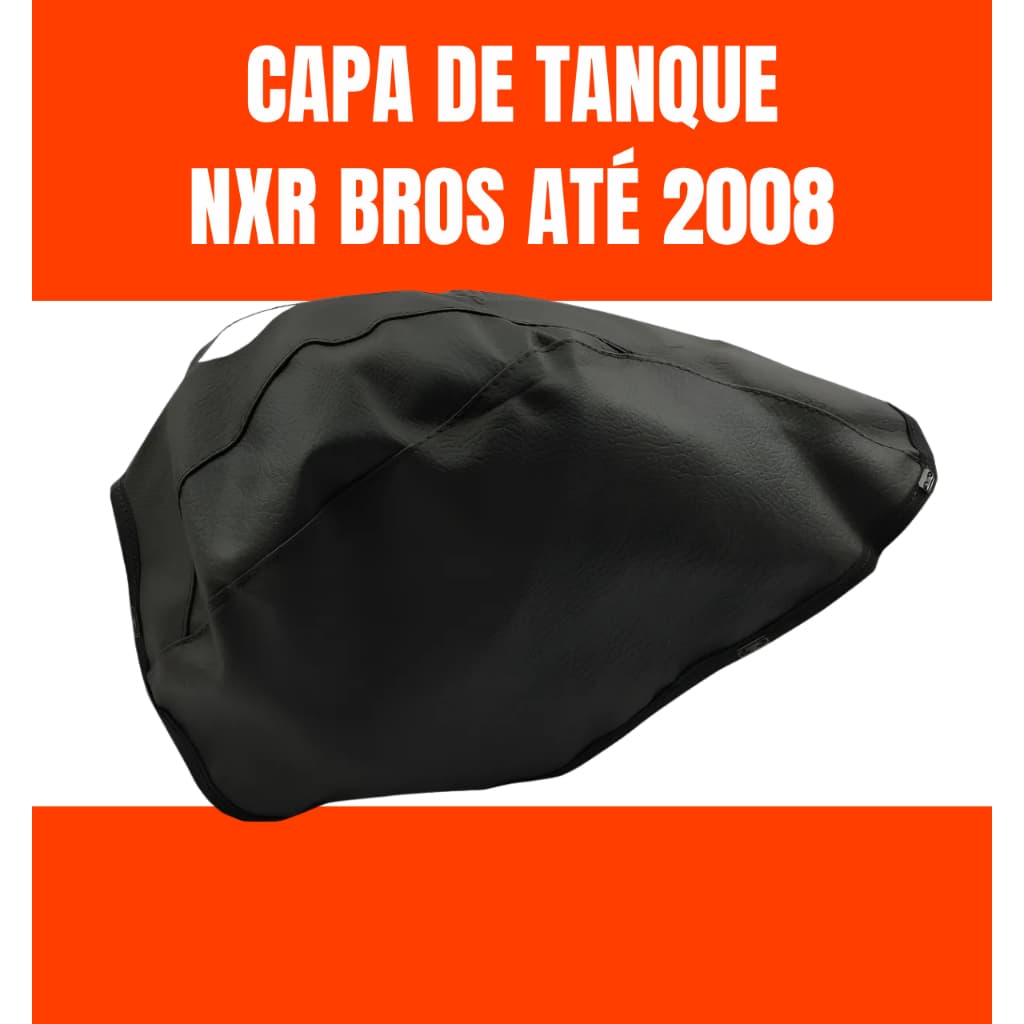 Capa Do Tanque Honda Nxr Bros Até 2008 - Sem Logo Preto