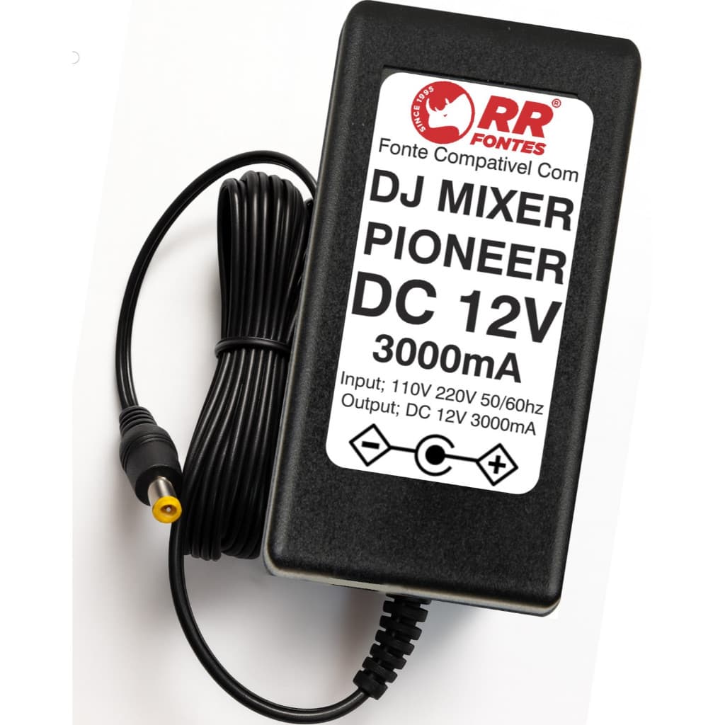 Fonte 12v Mixer Controladora Pioneer Dj Xdj-700 Deck Digital