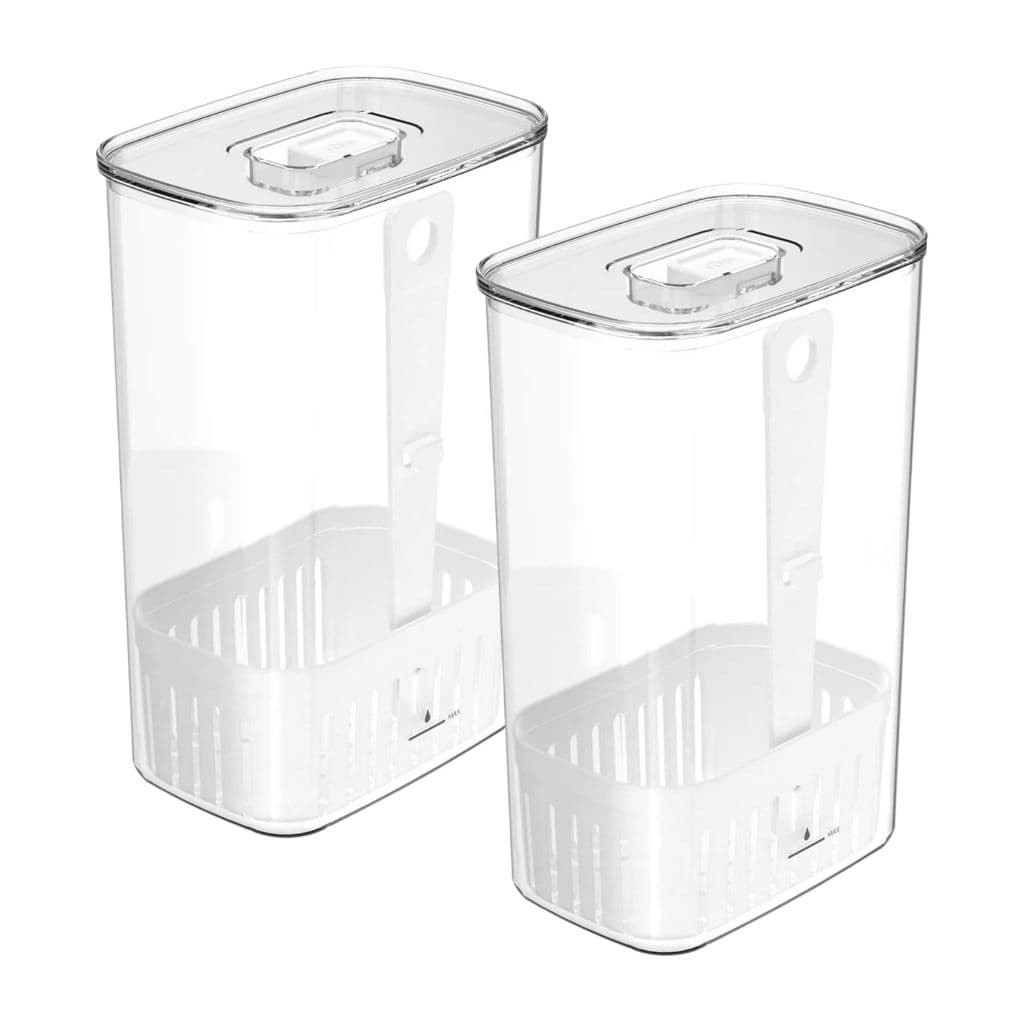 Porta Tempero Organizadores de temperos 2,3L Linha Clear Fresh | Unitário ou 2 Unidades <OU>