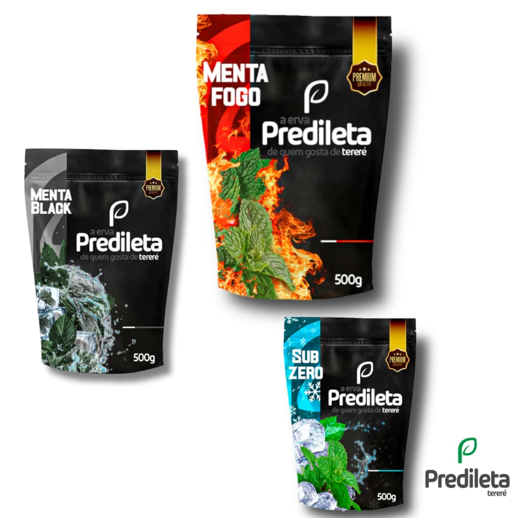 ERVA FORTE TERERÉ ARDIDA, SABOR TIPO MENTA BLACK, FOGO, EXTRA FORTE - 1,5KG NO TOTAL