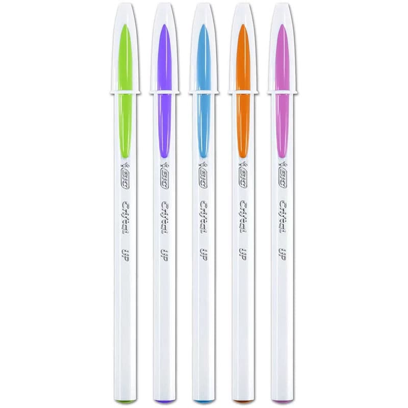 Caneta Bic Cristal Up Fashion C/5 unidades