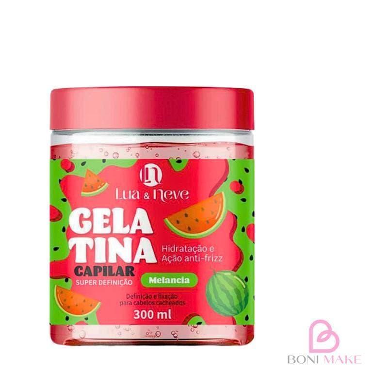 GELATINA CAPILAR MELANCIA HIDRATAÇAO E ANTI-FRIZZ LUA & NEVE 500 ML (NOVIDADE) eNVIO IMEDIATO
