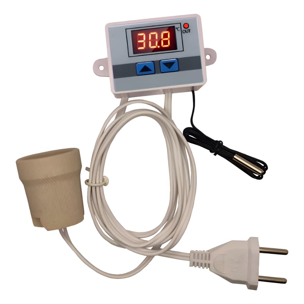 Controlador de Temperatura para Lâmpadas de Aquecimento Pet Bivolt até 400w