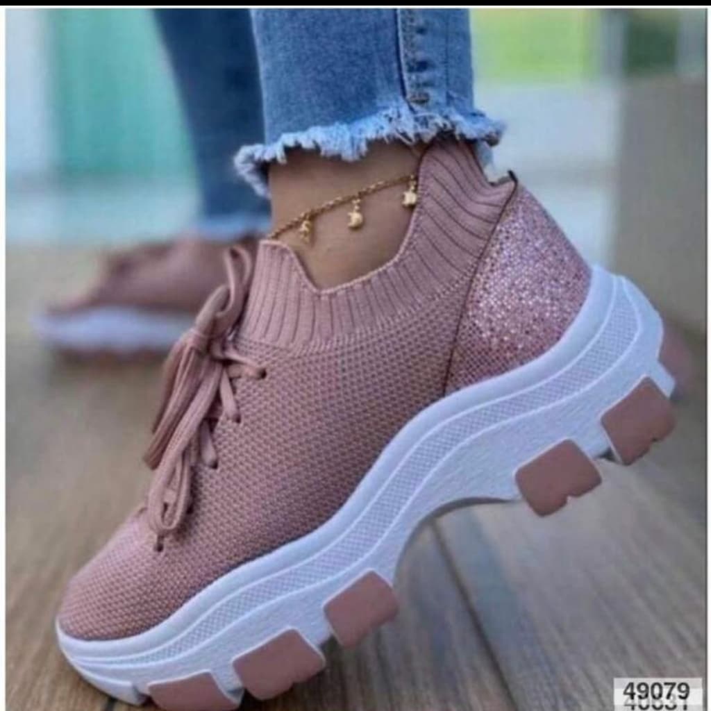 Tênis Feminino Casual Chunky Plataforma Fashion Confortável Verão 2025