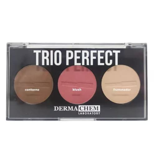 Dermachem Trio Perfect Contorno,Blushe e Iluminador V:03/27