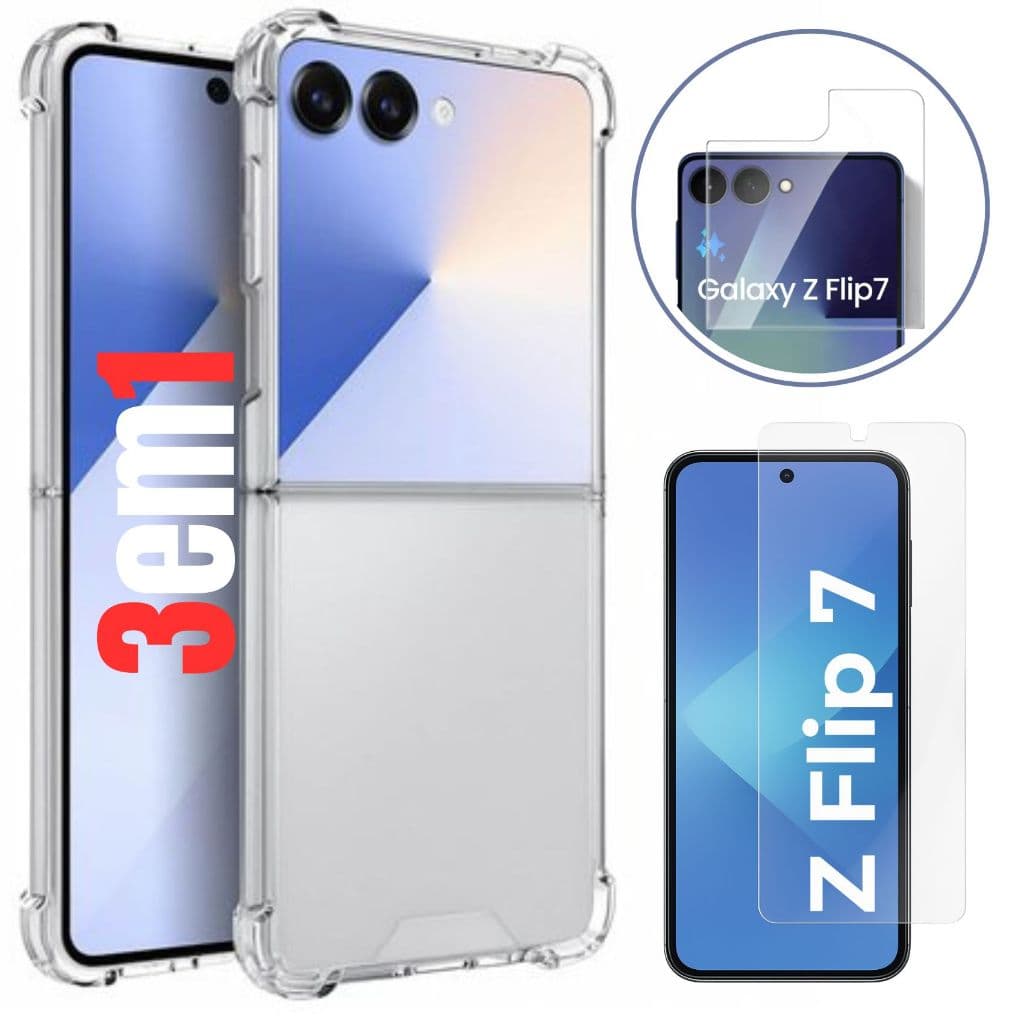 Capinha Silone para Z Flip 7 com Película Traseira e Tela