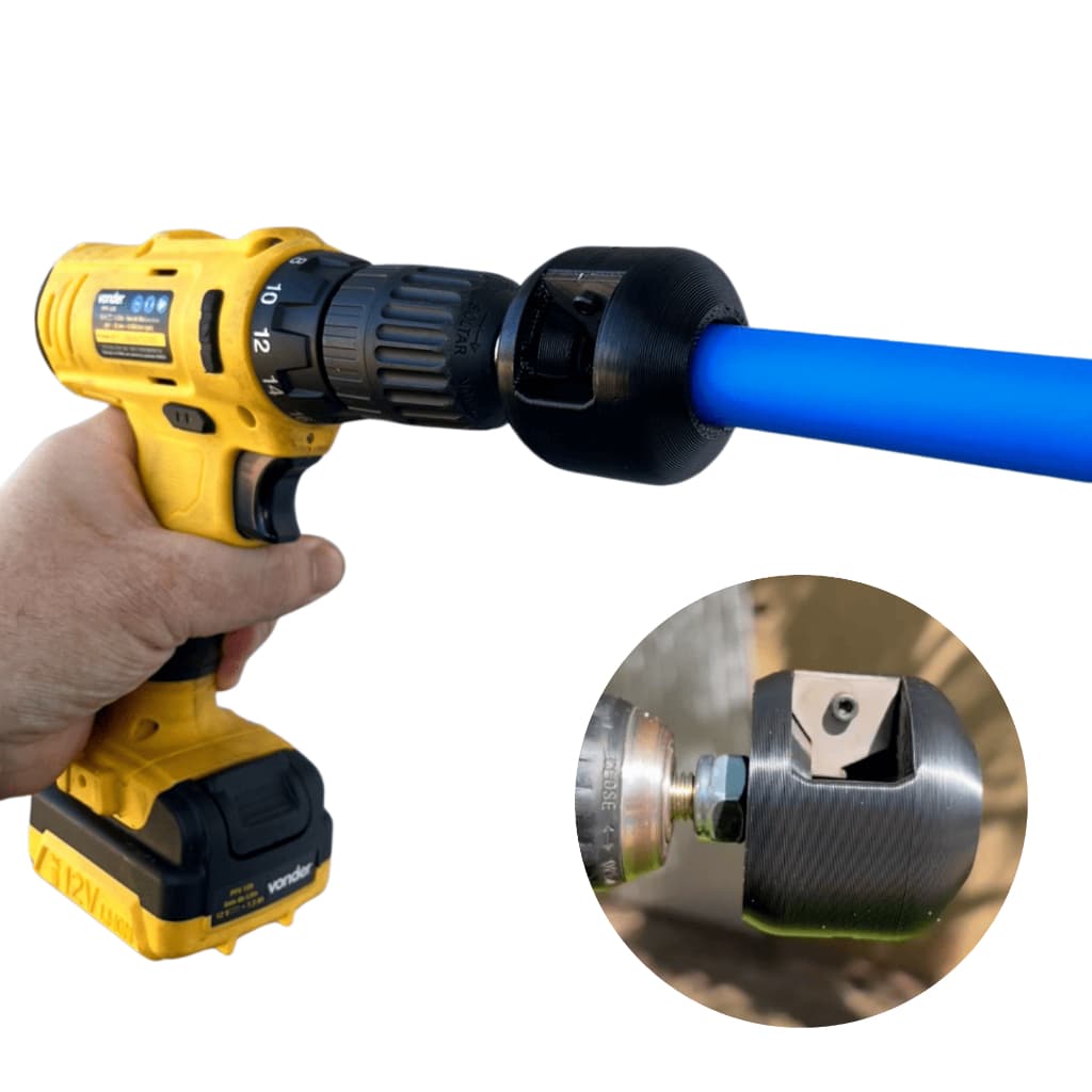 Chanfrador Apontador Parafusadeira Tubo Pead E Pvc 3/4 Ø20mm