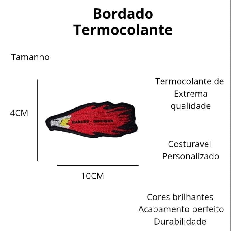 AGUIA Patch Bordado Aguia H.D. Termocolante