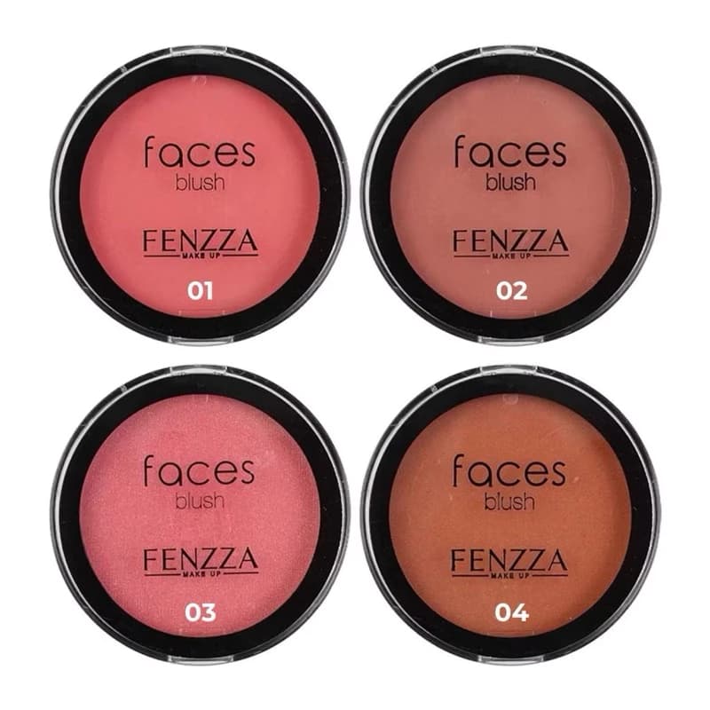 Blush Compacto Faces Fenzza Make up