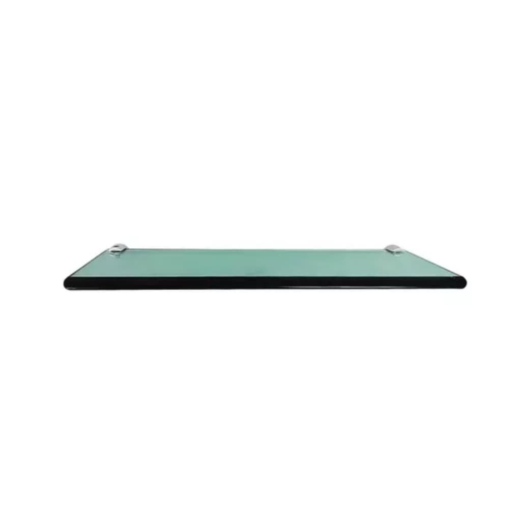KIT 01 Prateleira Reta C/ Suporte Fenda Bucha e Parafusos 40x10 Cm - 8mm Verde