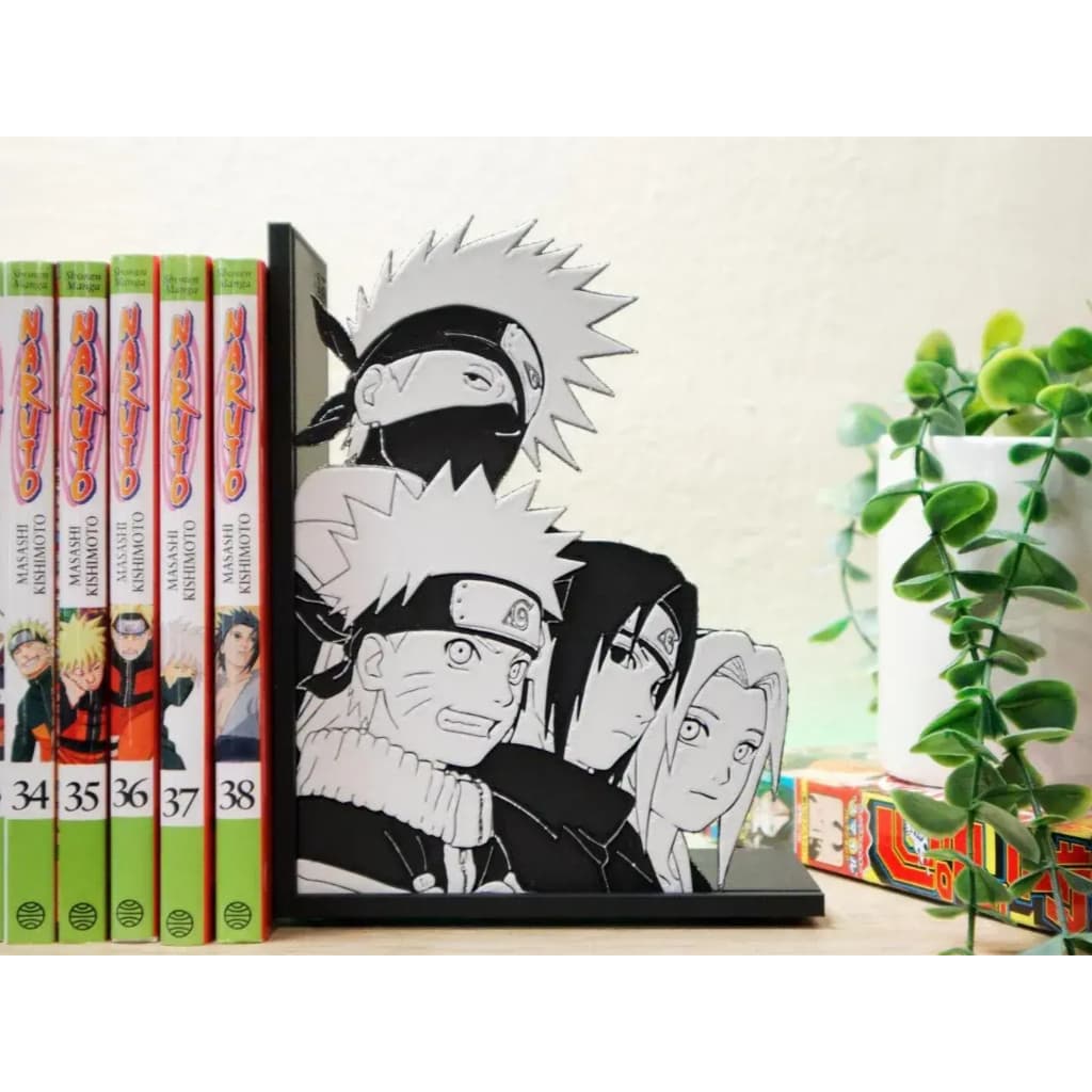 Apoio de Livros e Mangás Naruto – Suporte de Estante