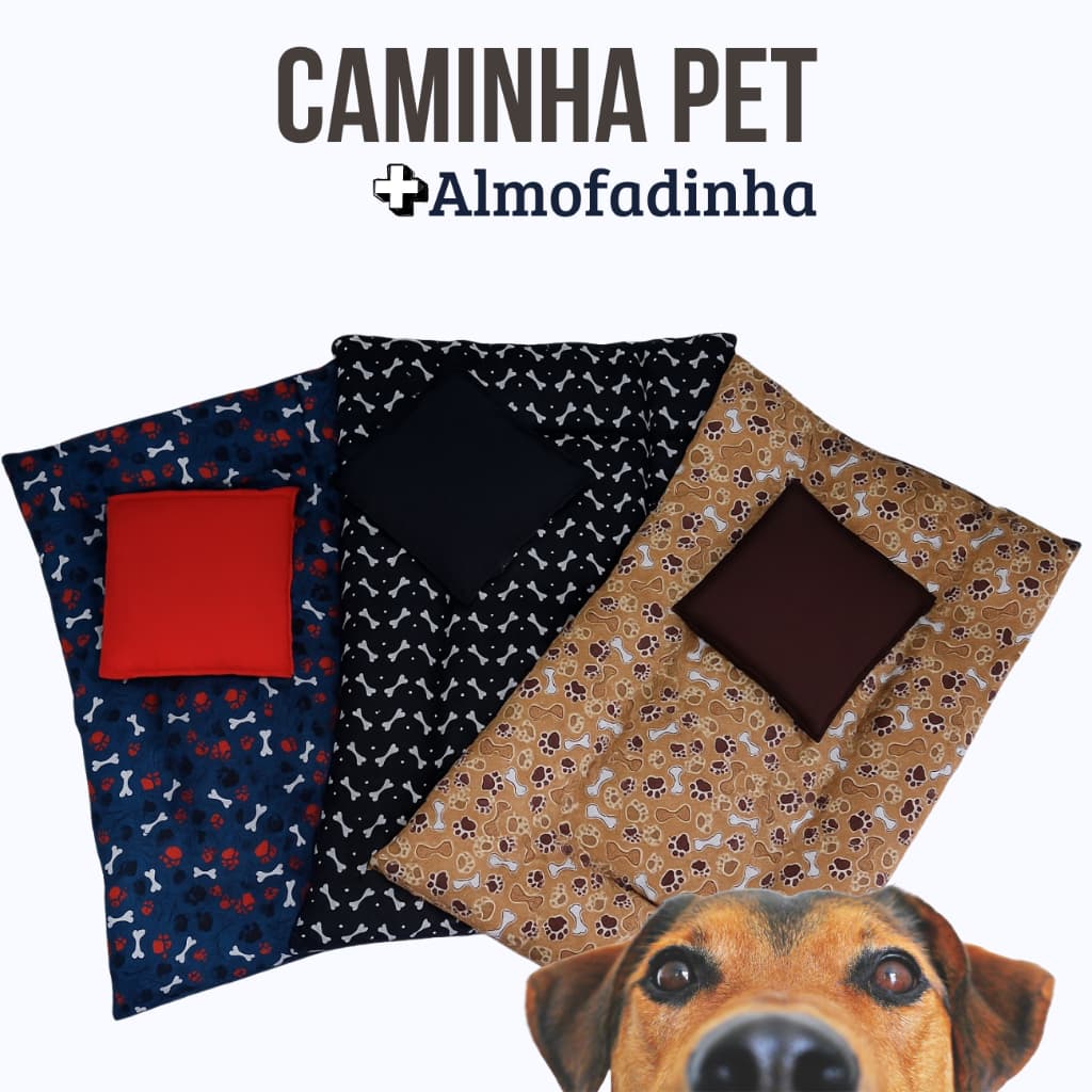 Tapete Caminha Para Pet + Almofadinha Em Cores E Tecido Térmico