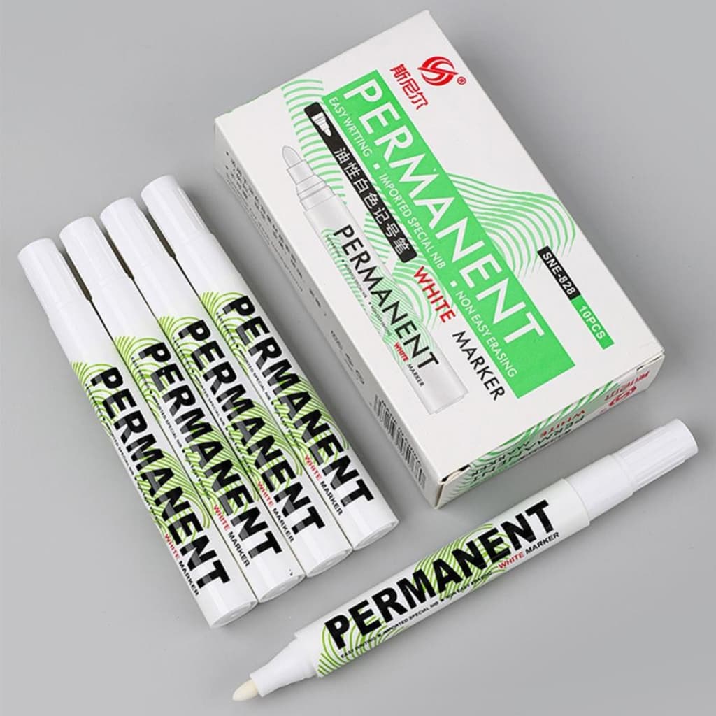 Caneta Marcadora Branca Especial De Secagem Rápida Pintar Pneu Unha Artesanato Letering