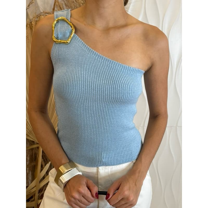 Cropped Mula Manca de Fivela Modal Ber Tricot Verão Primavera Versátil Moda Luxo Casual Festa Feminino Tomara queCaia