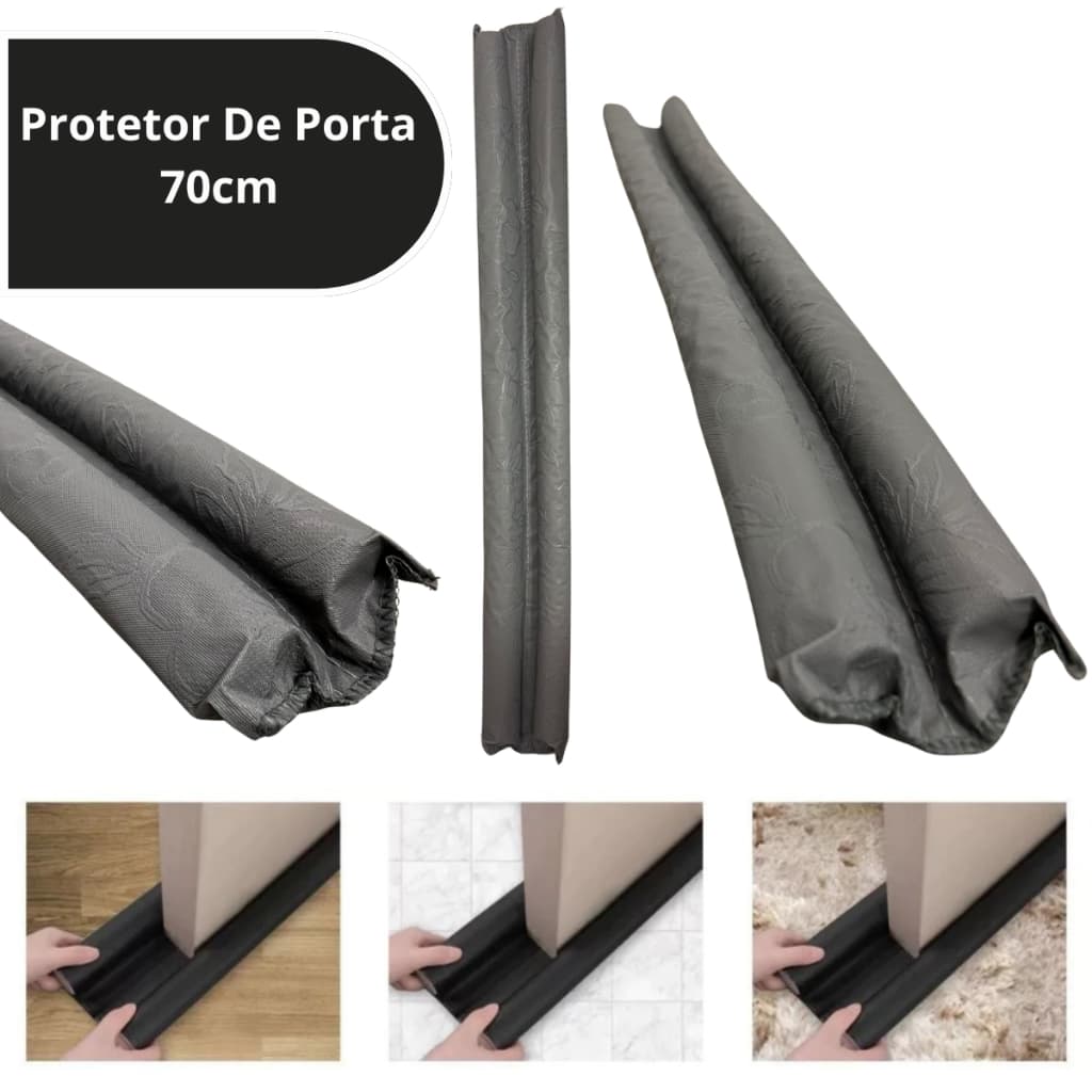 Protetor De Porta Contra Insetos Sela Greta De Portas Dupla Vedação 70CM