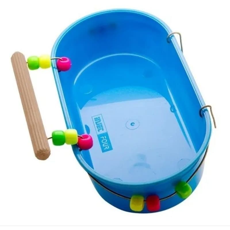 Banheira Para Calopsita e Ring Neck Grande Conica Decorada C/Poleiro (CORES ALEATORIAS)