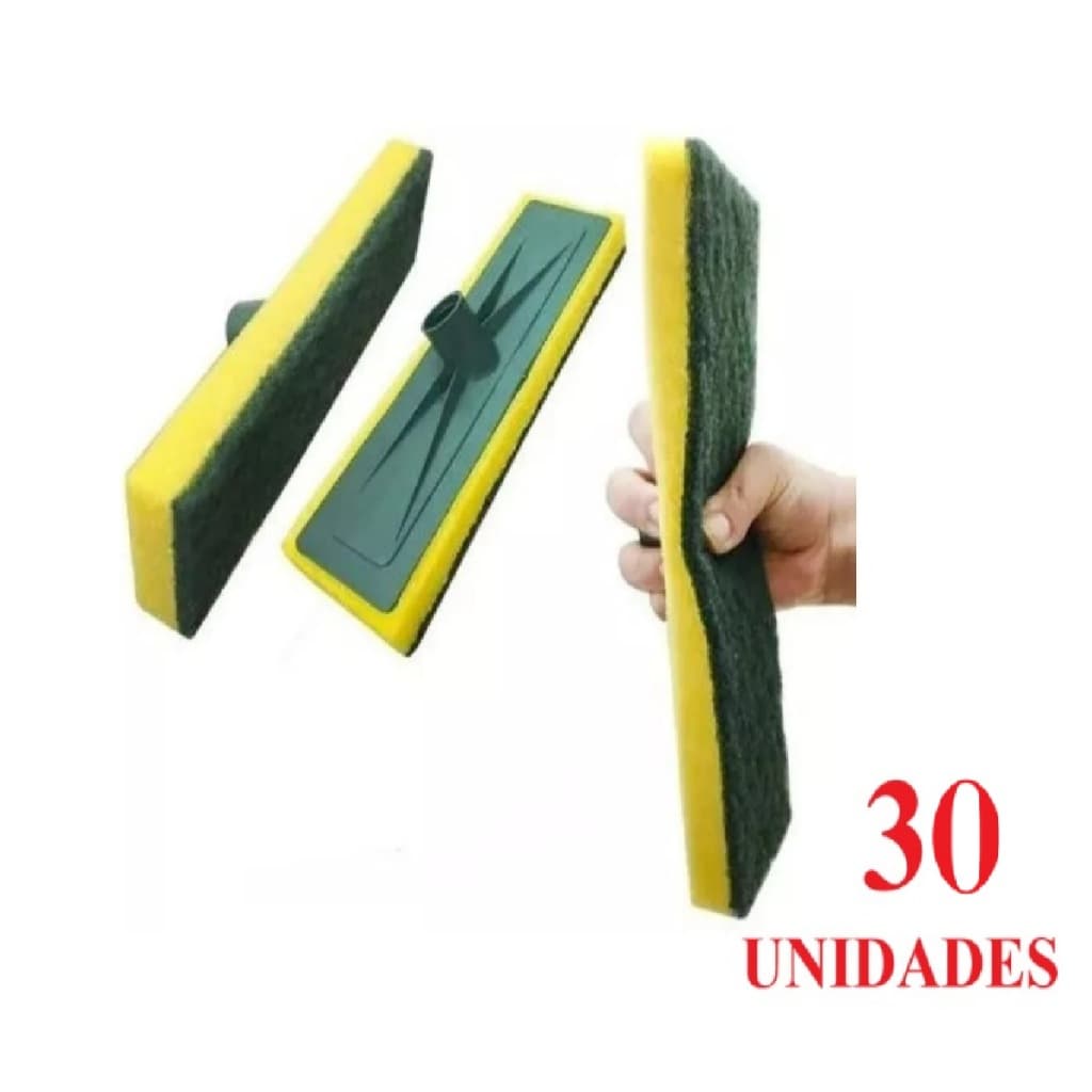 kit 30 Rodo Esfregão Limpa Piso Azulejo ***SEM CABO***