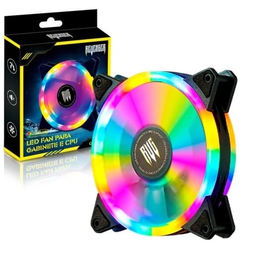 Fans Cooler Led Rgb 120mm Ventoinha Gabinete Pc Gamer