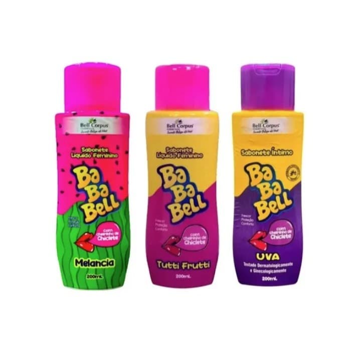 Sabonete Íntimo Líquido Bababell Tutti Frutti + Uva + Melancia 200ml - Bell Corpus