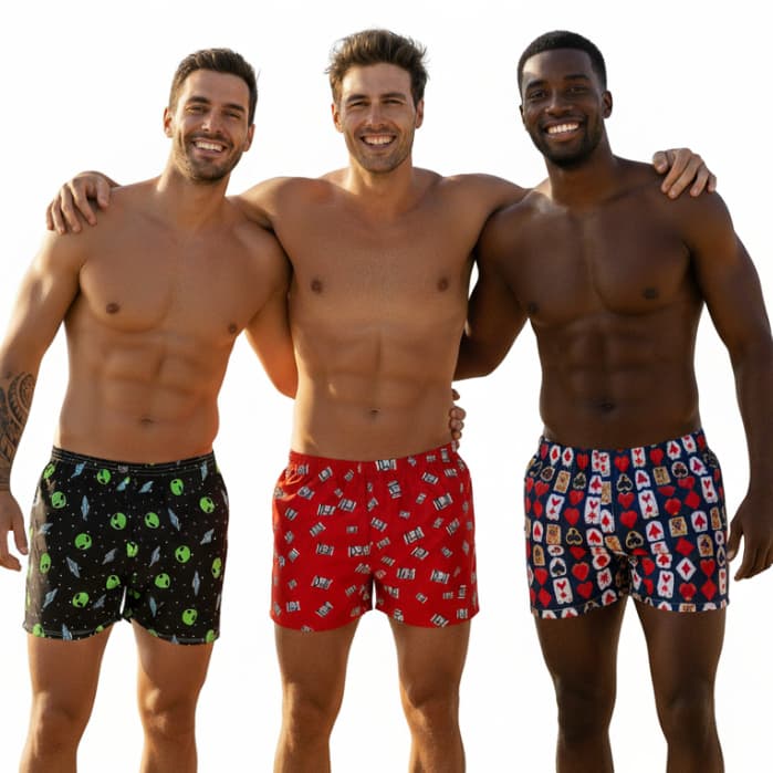 Kit 3 Cueca Samba Canção Masculina – microfibra  Confortável