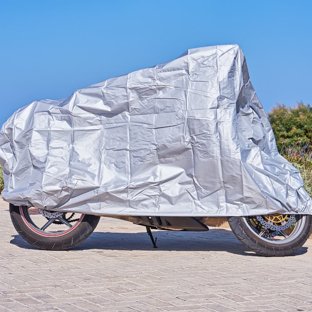 Capa de Moto 100% Impermeável Com Proteção Uv Riscos Chuva Sol Poeira Tamanho Único