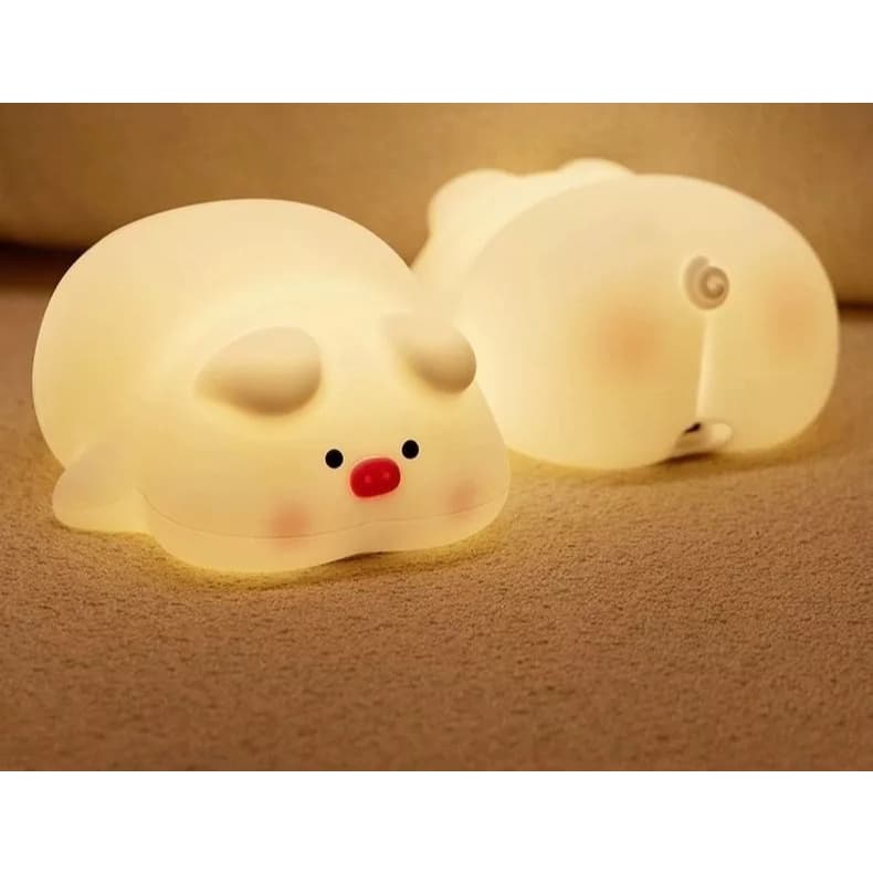 Luminária Capivara Abajur Mesa Led Noturna Silicone Infantil