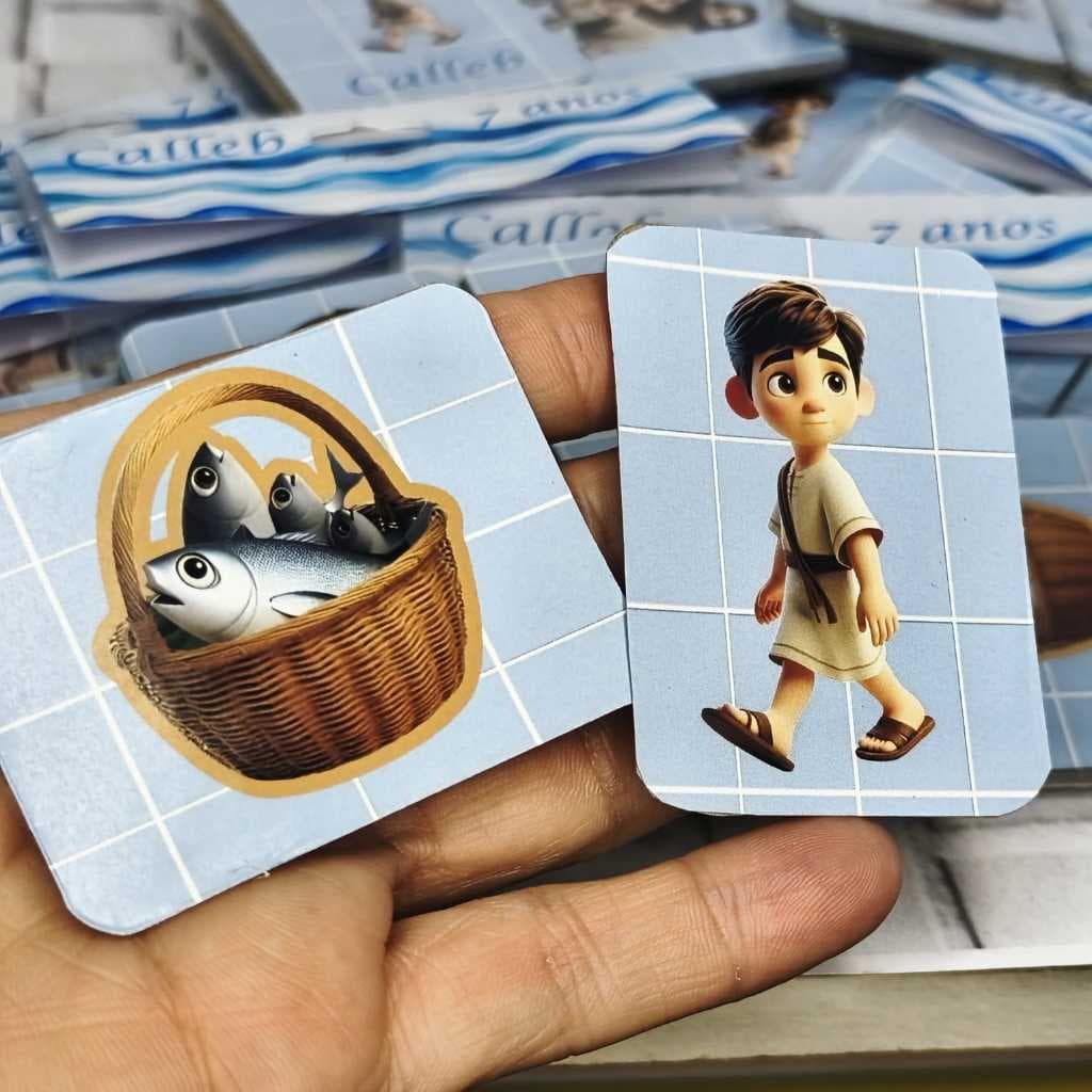 Jogo da Memória Personalizado Apóstolo Pedro – Nome e Idade | Tema Bíblico Infantil |Brinde