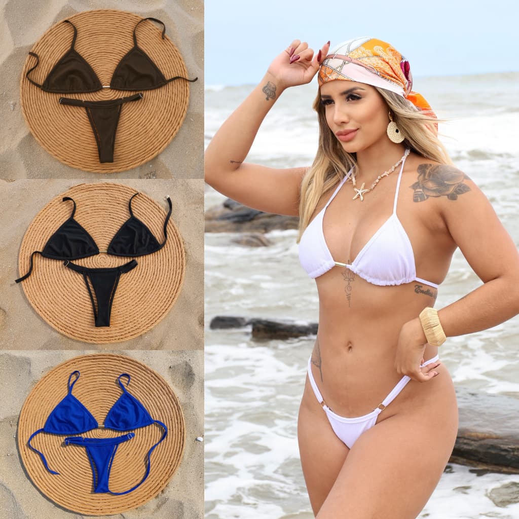 Biquini de fita feminino cortininha para marquinha com regulagem Envio Rápido contem forro