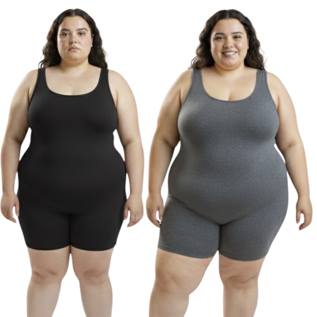 Kit Macaquinhos Feminino Plus Size Suplex Atividade Física Treino Academia Casual Versátil