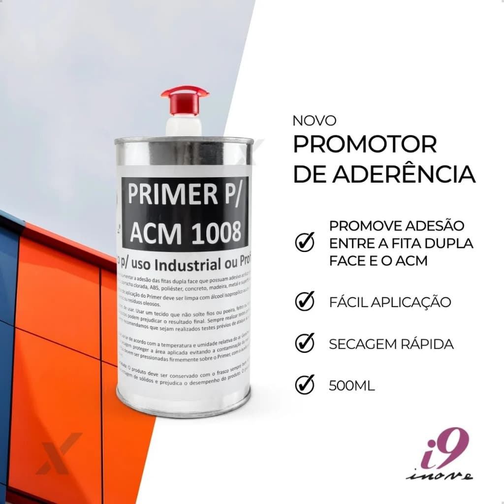 5 Un Primer Para Fita Dupla Face I9 Lata 500ml Promotor Aderência