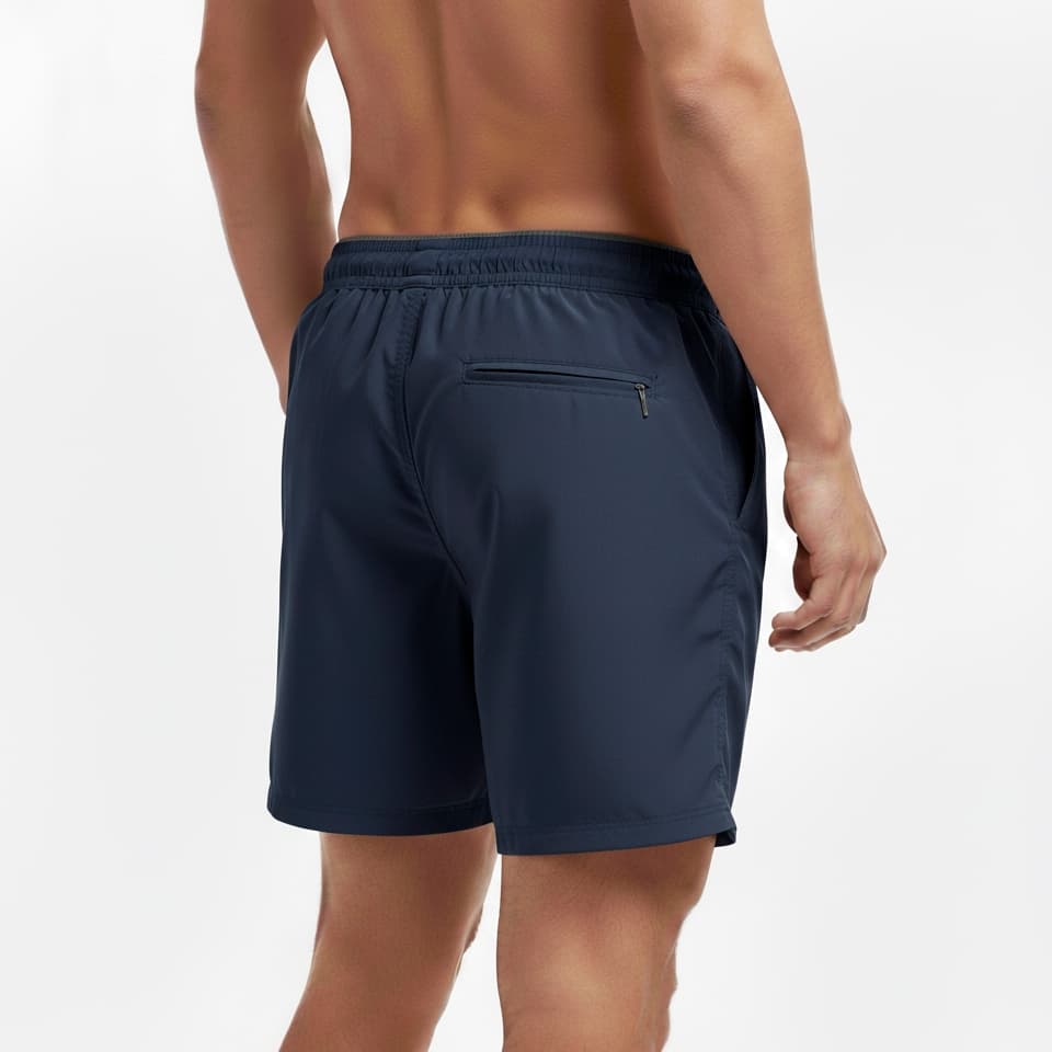 Short Masculino Esportivo em Microfibra Tactel Secagem Rápida com 3 Bolsos e Cós Ajustável
