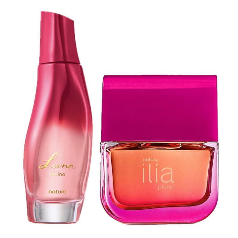 Kit 1 Luna Divina 75ml Perfume Feminino Natura 1 Ilia plena 50ml perfume feminino.