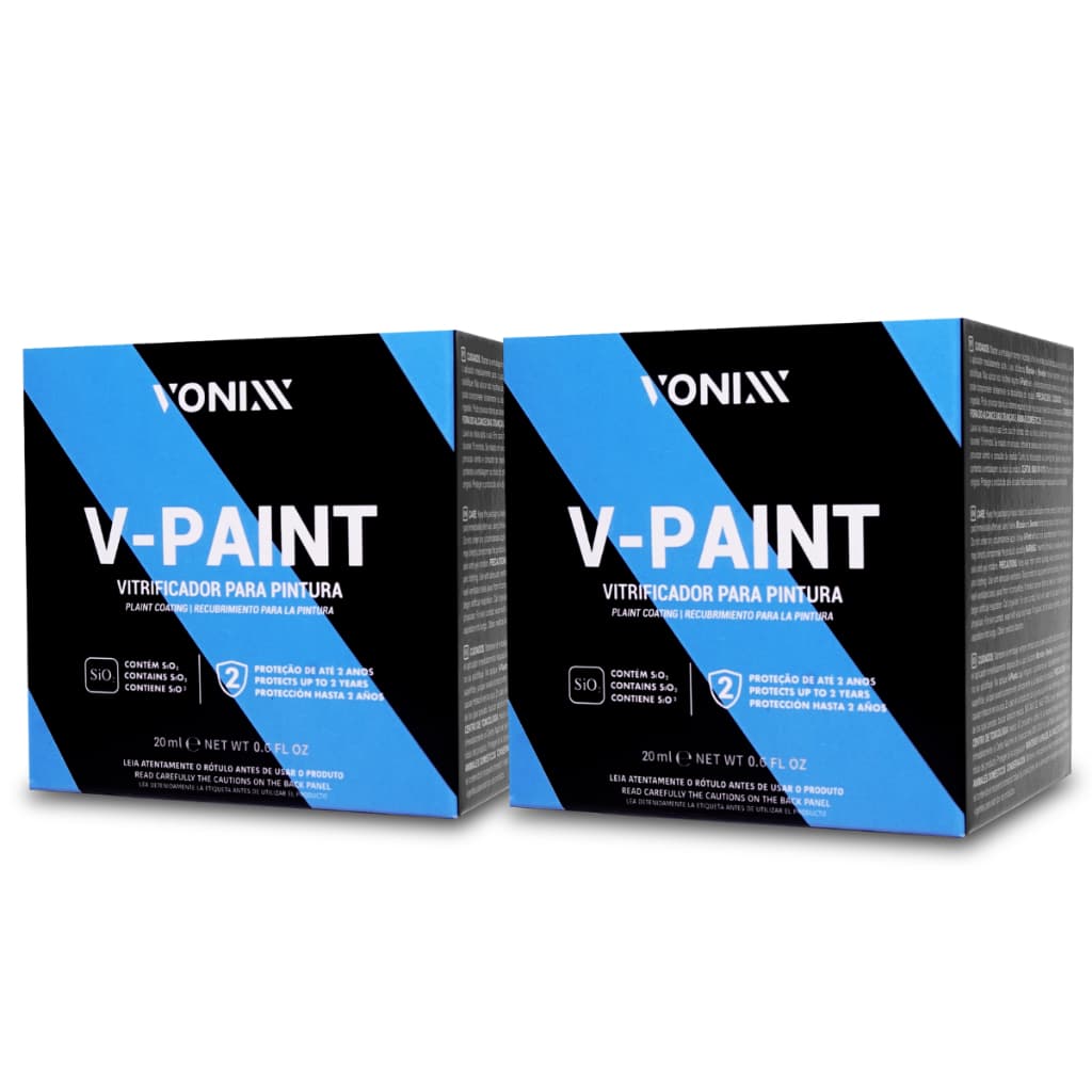 Kit C/2 V-Paint Vitrificador de Pintura Automotiva Coating Ceramico 20ML Vonixx