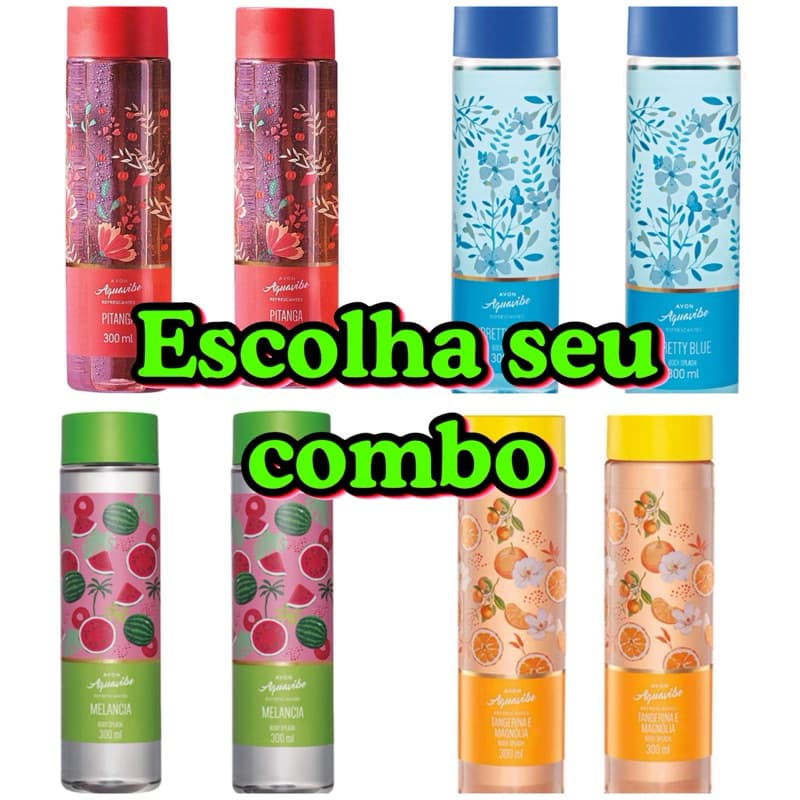 COMBO COM DUAS AQUAVIBE BODY SPLASH 300ML - AVON