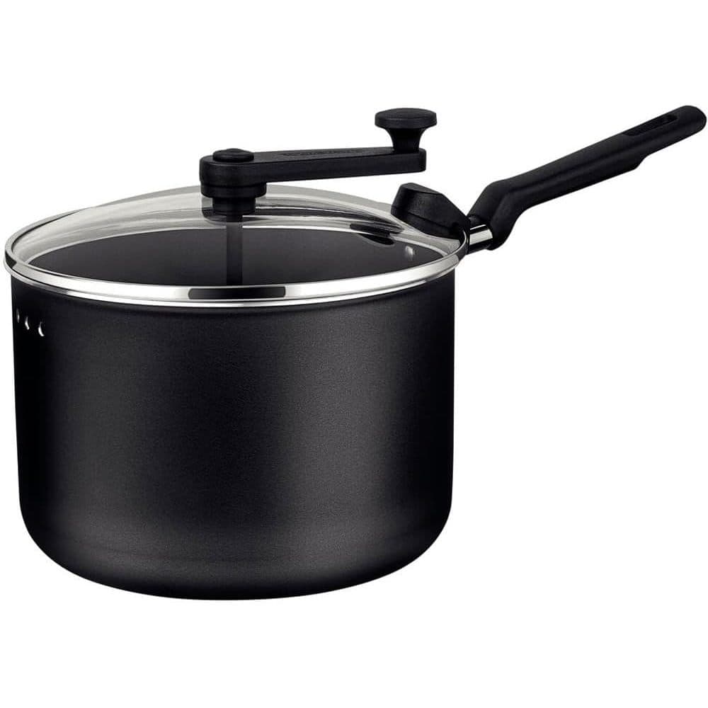 Pipoqueira Loreto Grafite Vermelha 20 cm 3,5L Tramontina Antiaderente Alumínio c/ revestimento