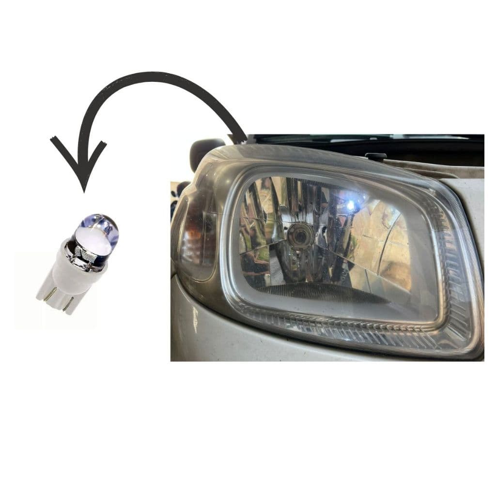 Lâmpada Pingo Esmagada Grande Led Smd 12v Branco