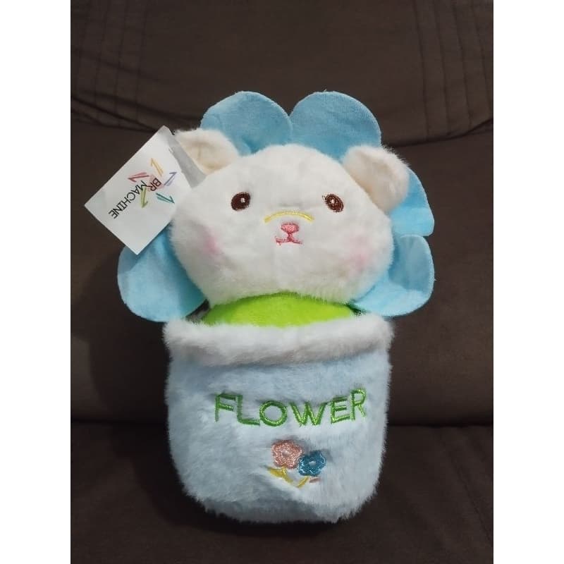 Brinquedo Pelúcia Vaso de Flor Br Machine