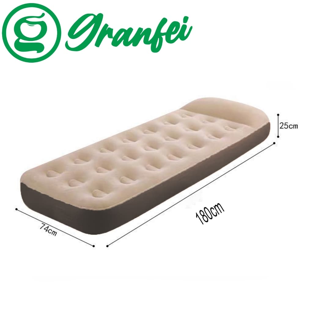 Colchão Inflável Solteiro Portátil com Conforto Extra Ideal para Viagens e Camping Inflagem Manual