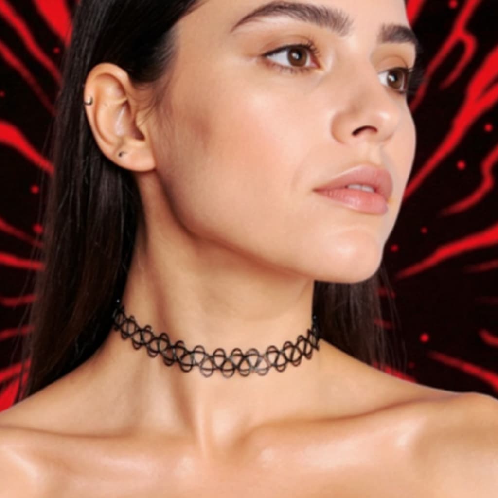 Colares Gargantilha Coleira Choker Tattoo Adulto Infantil Unissex Estilo e Conforto