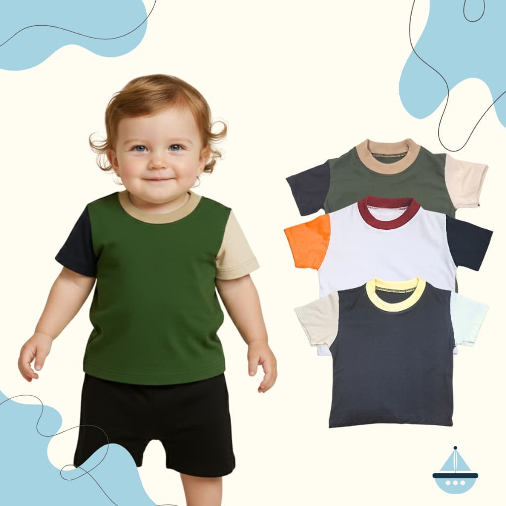 Kit 3 Camiseta Infantil Menino Algodão Confort  - Menino