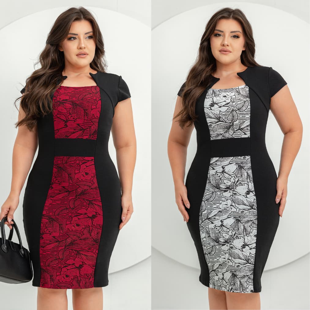 Kit 2 vestidos feminino Aurora midi casual chic moda feminina social elegante sofisticado