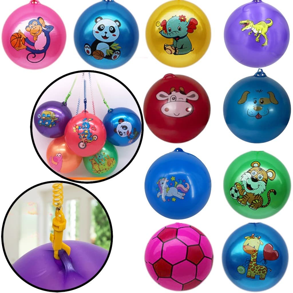 10 Bolas Vinil Cordao Mola Inflavel Sortidas Chaveiro Colorido Festa Lembrancinha Decoração Infantil
