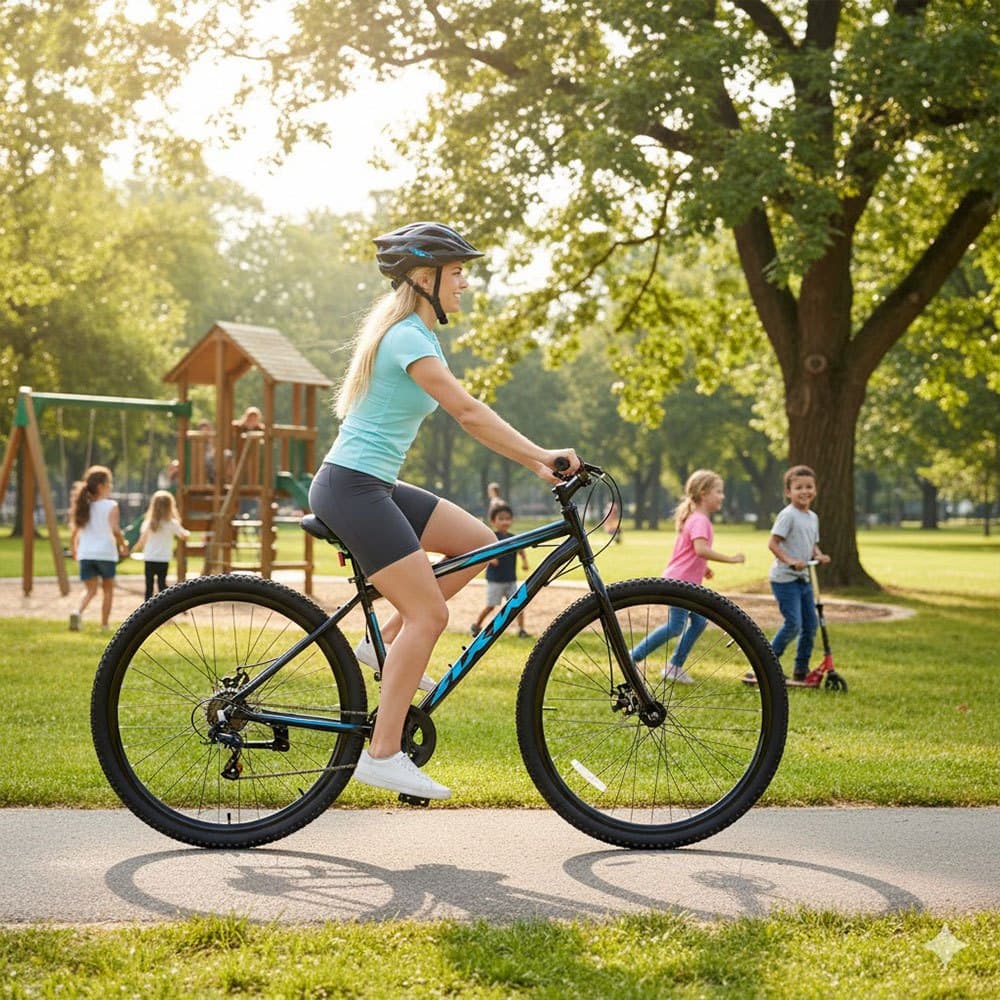 BICICLETA ARO 29 AÇO CARBONO FREIOS A DISCO 21 MARCHAS AXW