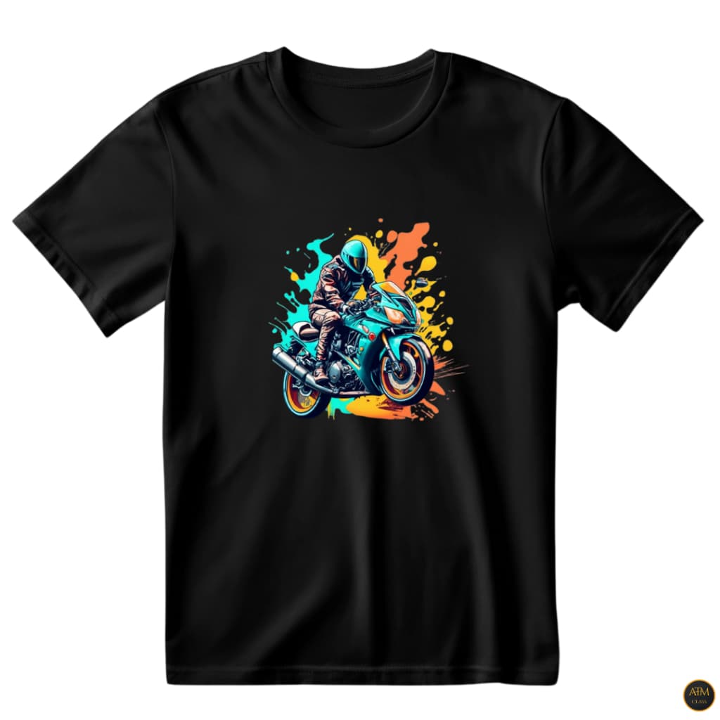 Camisa Unissex Moto Motocicleta Motoqueiro Colorido Camiseta Estampada 100% Algodão - Envio Imediato