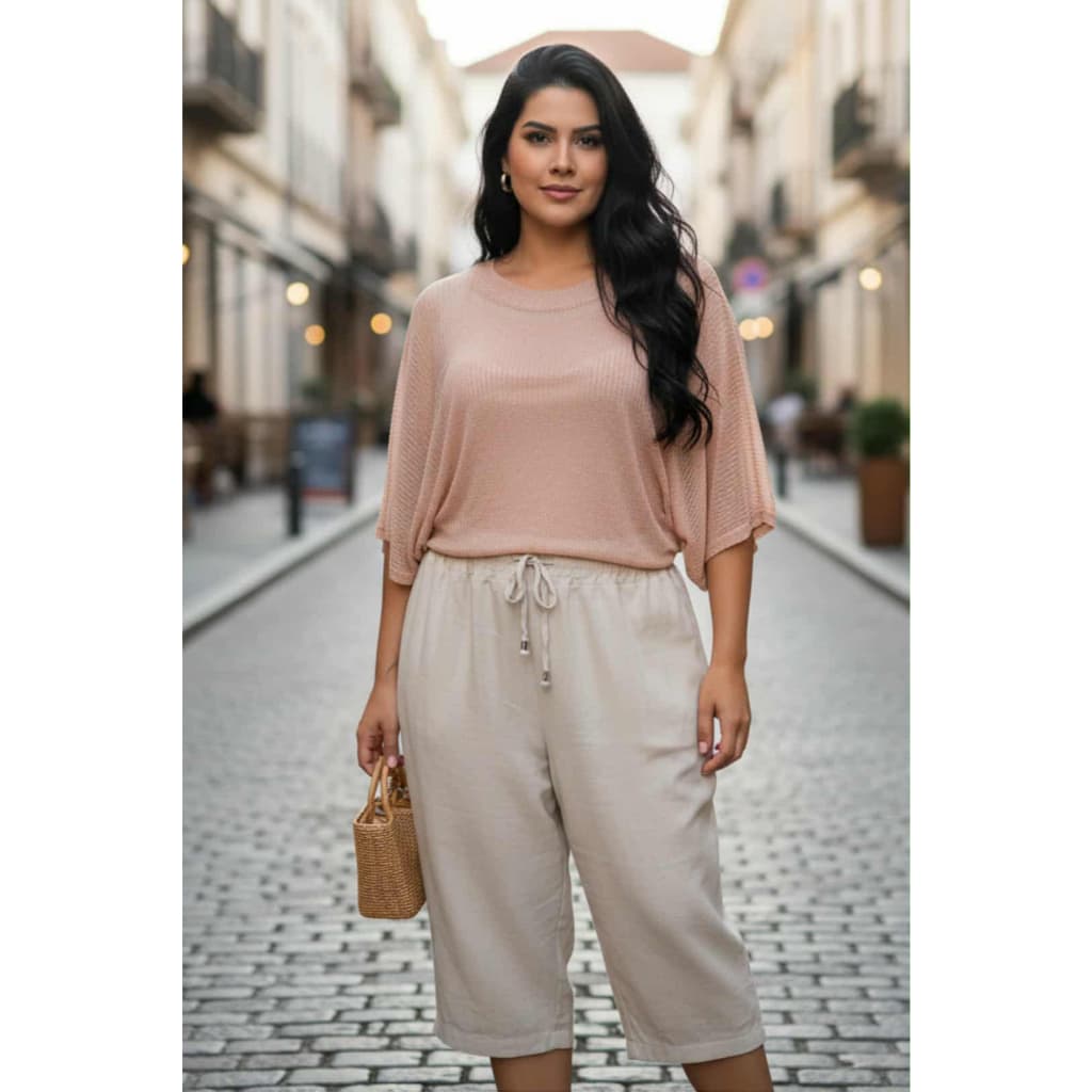 Blusa cropped feminina plus size