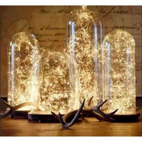 ZEROXYH CORDÃO COBRE 30 LED 2AA FIO DE FADA 3 M Ref: 7001-30/ 7003-30/7004-30