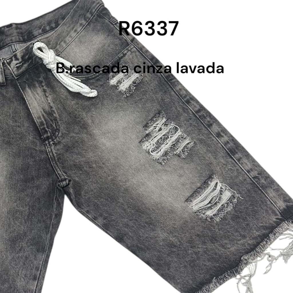 PROMOCAO Bermuda jeans masculino Y.L tecido 100% algodao rascada perna desfiado,com cordo